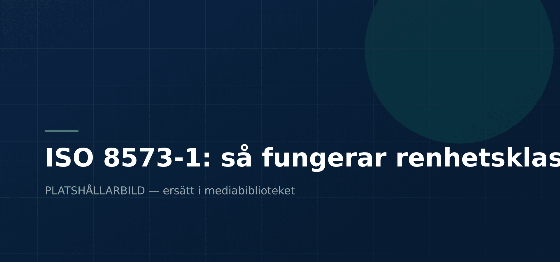 ISO 8573-1: så fungerar renhetsklasserna — Enlighter
