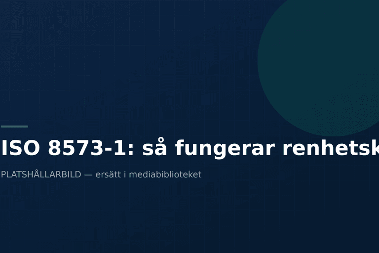 ISO 8573-1: så fungerar renhetsklasserna — Enlighter