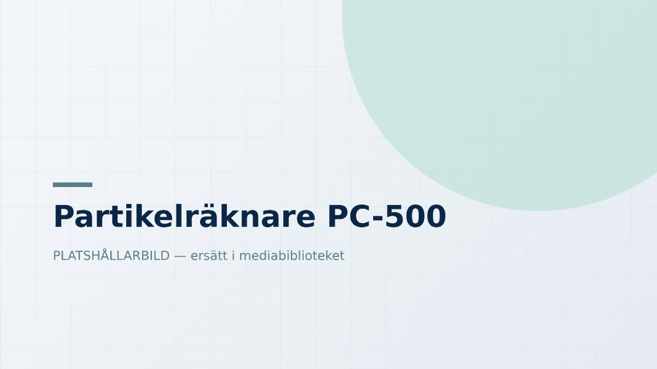 Partikelräknare PC-500 — bild 1