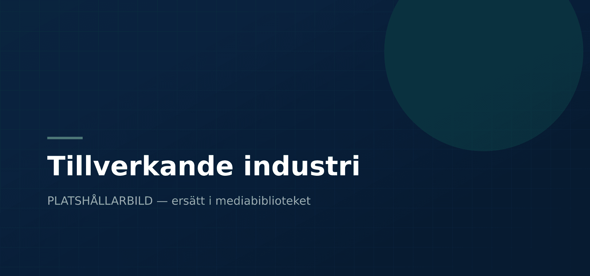 Tillverkande industri — Enlighter